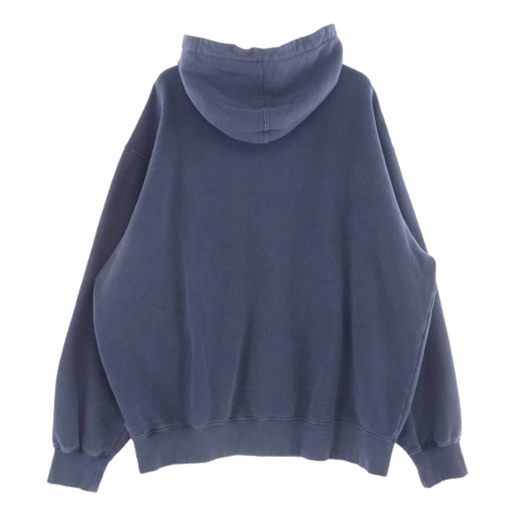 Supreme シュプリーム 24SS Overdyed Small Box Zip Up Hooded オーバーダイ スモール ボックス ジップ アップ パーカー ブルー系 L【中古】