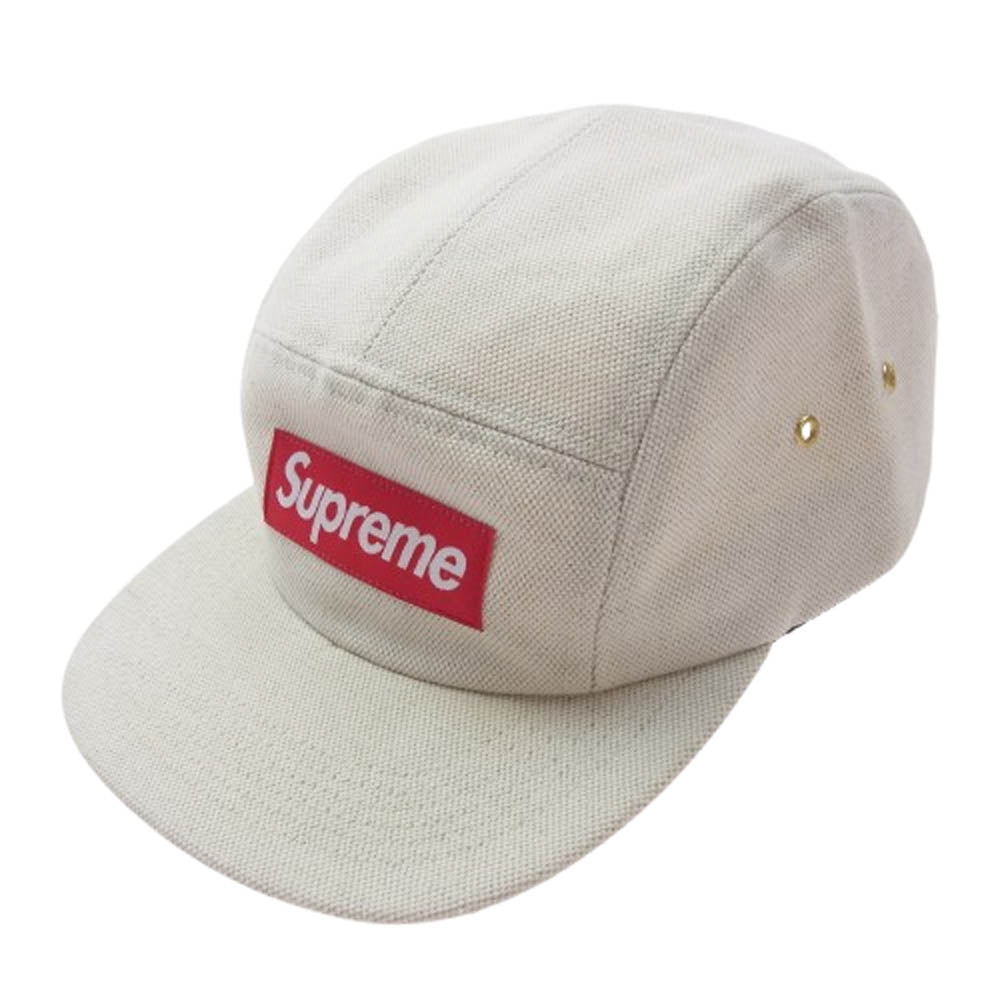 Supreme シュプリーム 13SS Canvas Camp Cap ボックスロゴ キャンバス キャンプキャップ ベージュ系【美品】【中古】