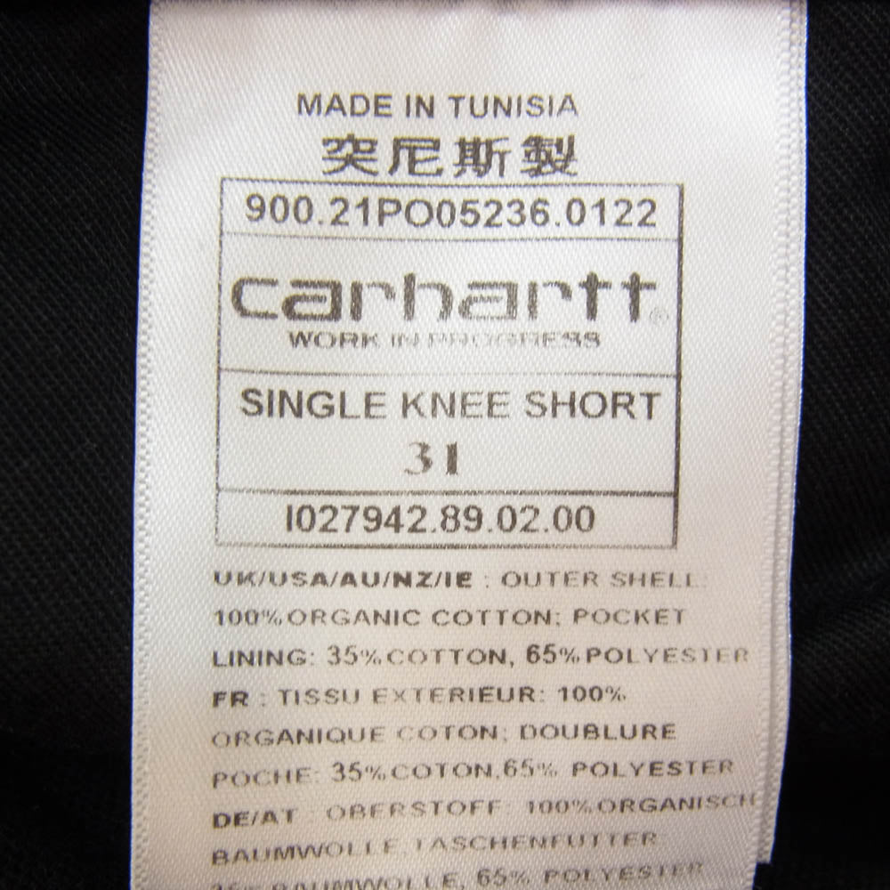 Carhartt カーハート ダック生地 ショーツ ハーフパンツ ブラック系 31【中古】