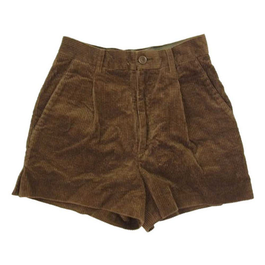 ISSEY MIYAKE イッセイミヤケ JG44600 1タック コーデュロイ ショーツ ブラウン系 M【中古】