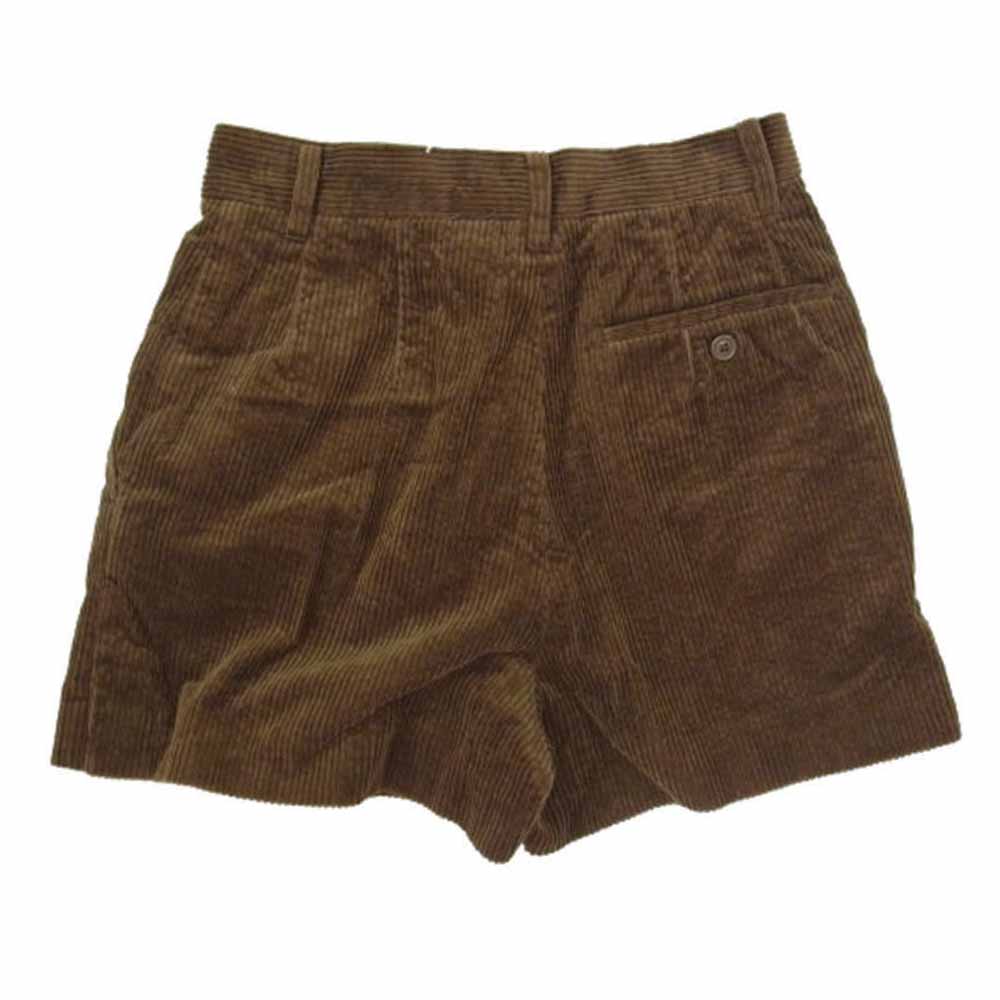 ISSEY MIYAKE イッセイミヤケ JG44600 1タック コーデュロイ ショーツ ブラウン系 M【中古】