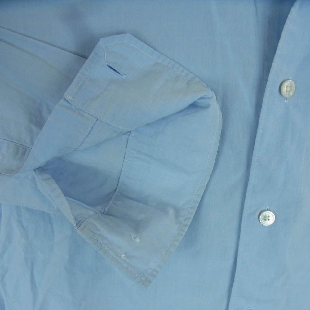 VISVIM ビズビム 12AW 0112205011013 Beads BD ビーズ ボタンダウン 長袖 シャツ 日本製 ライトブルー系 2【中古】