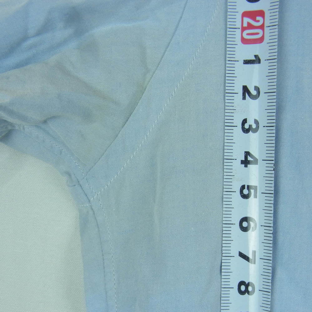 VISVIM ビズビム 12AW 0112205011013 Beads BD ビーズ ボタンダウン 長袖 シャツ 日本製 ライトブルー系 2【中古】