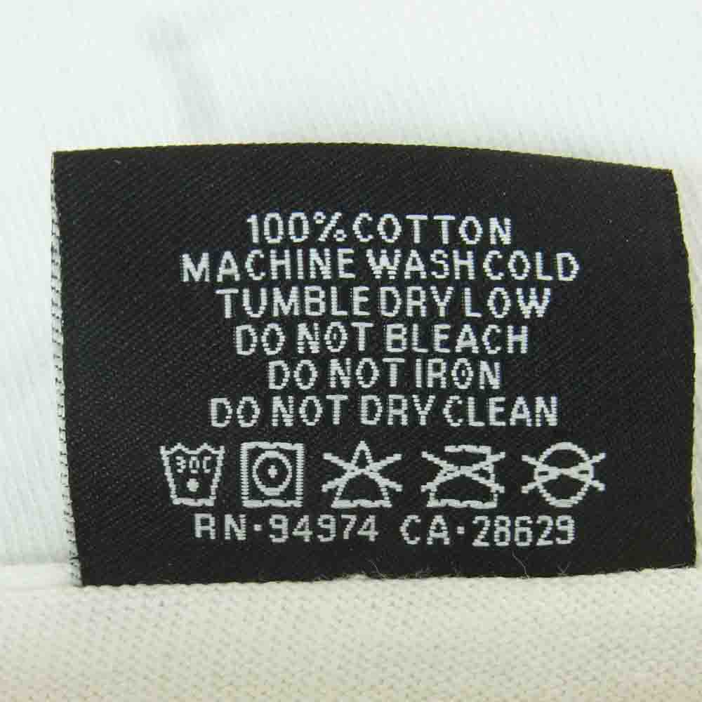 STUSSY ステューシー 40周年記念 8ボール バックロゴ プリント 半袖 Tシャツ コットン メキシコ製 ホワイト系 M【中古】