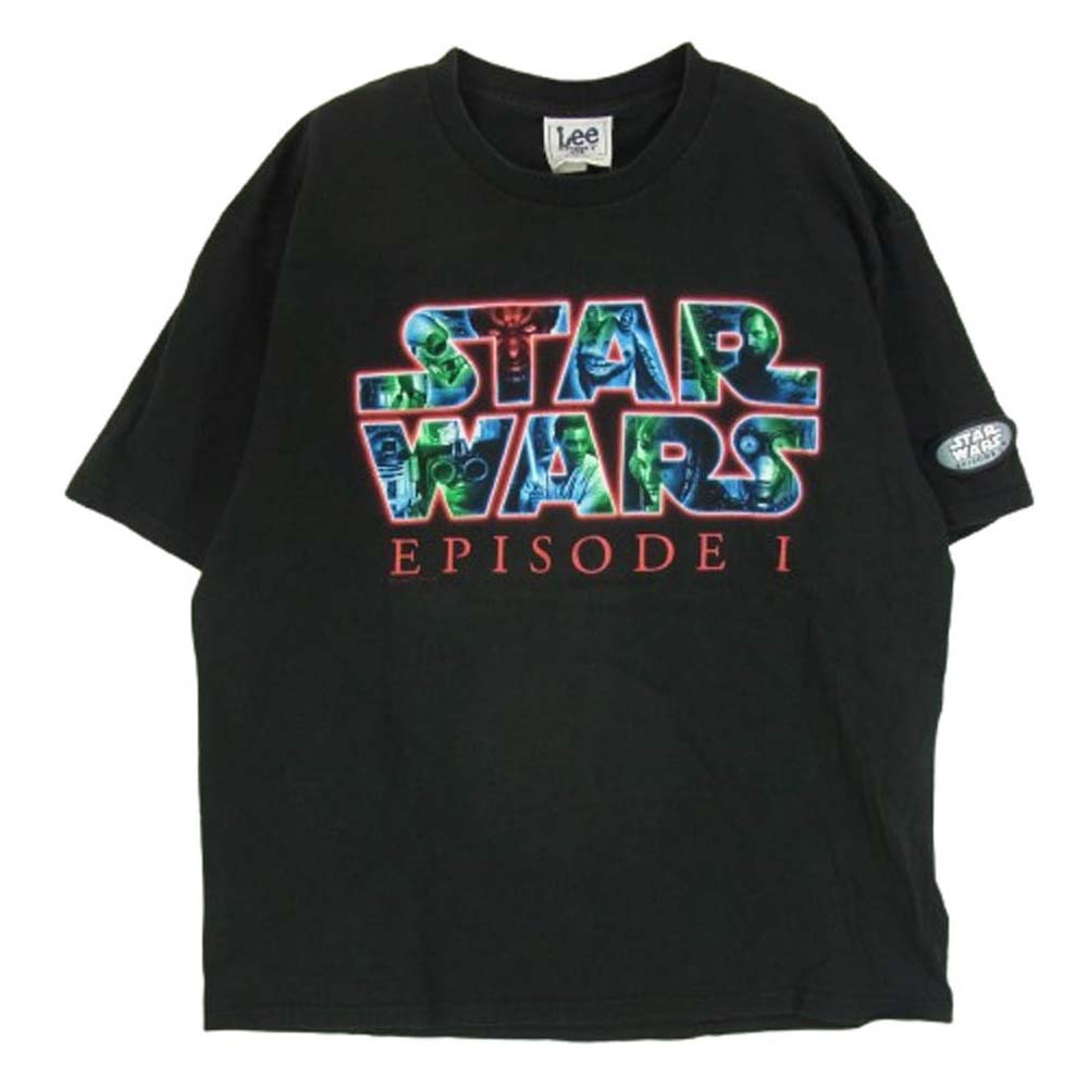 Lee リー USA製 90s vintage ヴィンテージ STAR WARS スターウォーズ エピソード 1 ムービー 半袖 Tシャツ ブラック系 XL【中古】