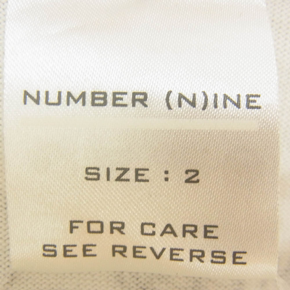 NUMBER(N)INE ナンバーナイン NEWYORK 3RD ANNIVERSARY PRINT TEE ニューヨーク 3周年 エンジェル プリント Tシャツ ホワイト系 2【中古】