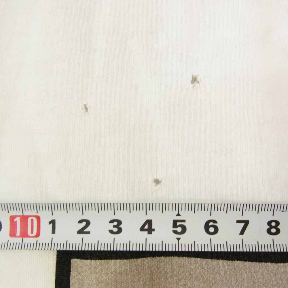 NUMBER(N)INE ナンバーナイン 05年製 ナイト期 紙飛行機 LOVE クロス フォト 半袖 ダメージ 加工 Tシャツ ホワイト系 2【中古】