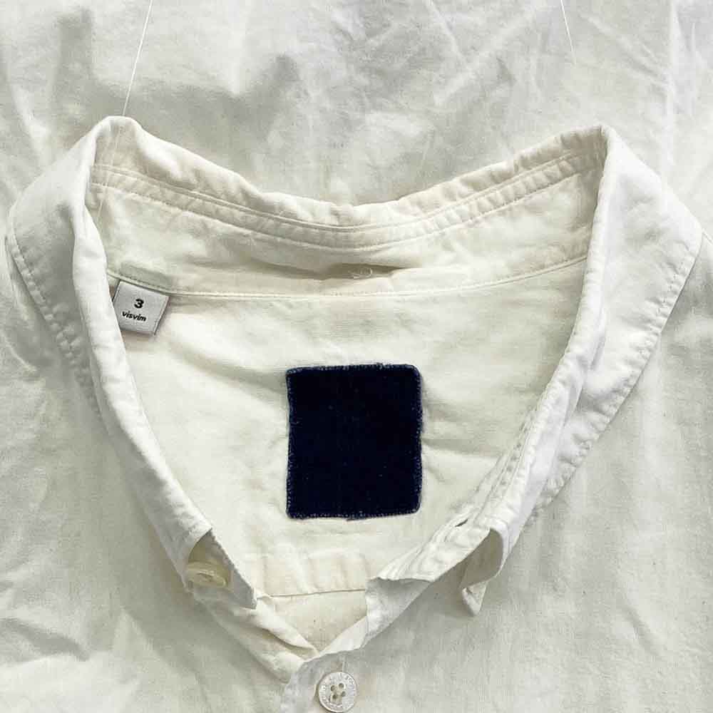 VISVIM ビズビム 0214905011014 バンダナ ポケット 長袖 シャツ ホワイト系 3【中古】