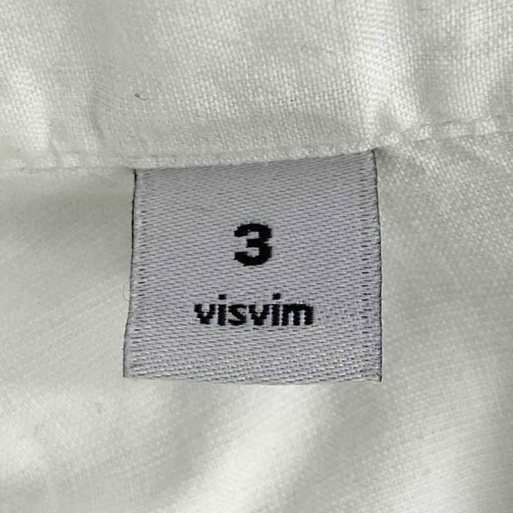 VISVIM ビズビム 0214905011014 バンダナ ポケット 長袖 シャツ ホワイト系 3【中古】