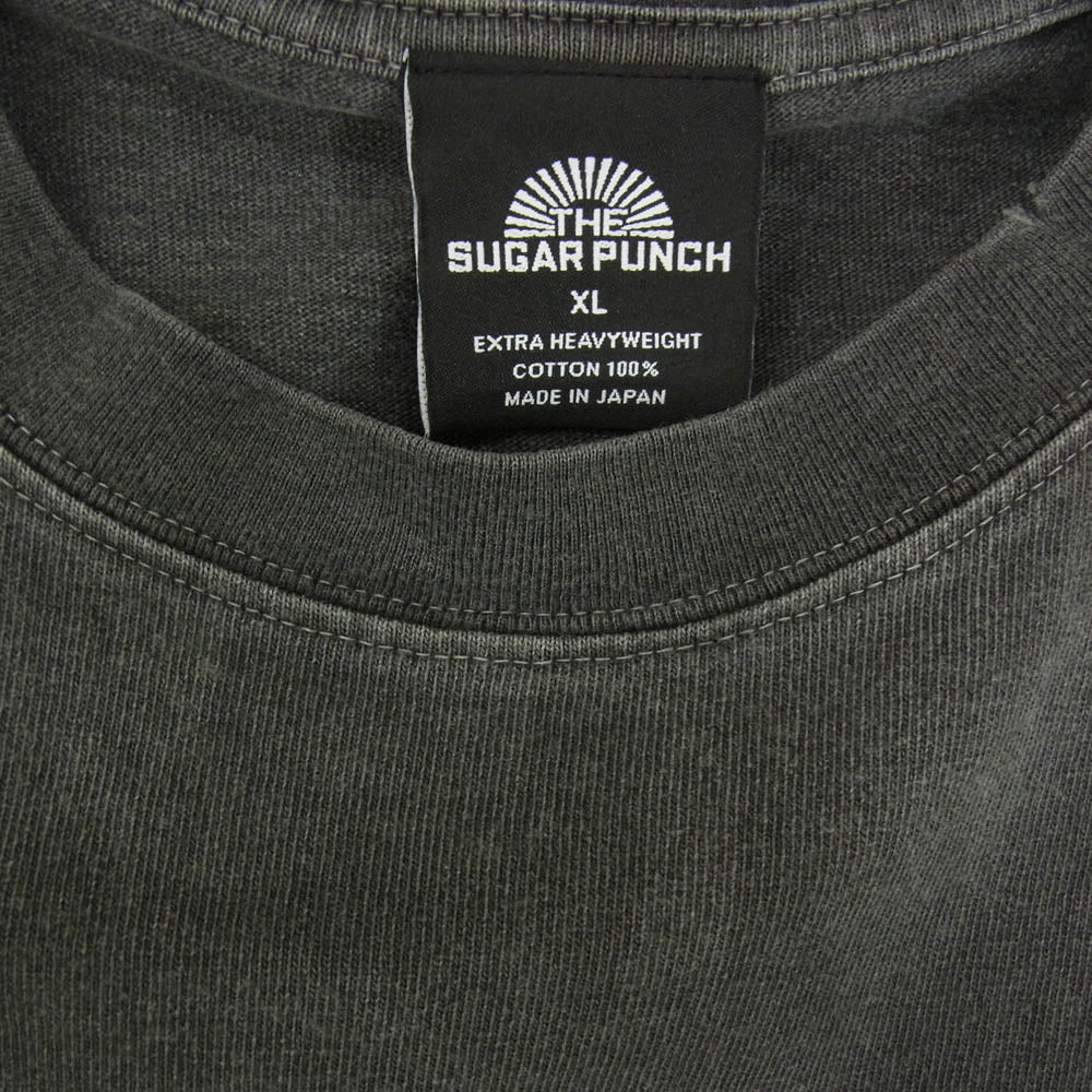 ザシュガーパンチ 24SS TSWM24SM002 NUBIAN 別注 Yoda STAR WARS ヨーダ スターウォーズ プリント 半袖 Tシャツ チャコール系 XL【中古】