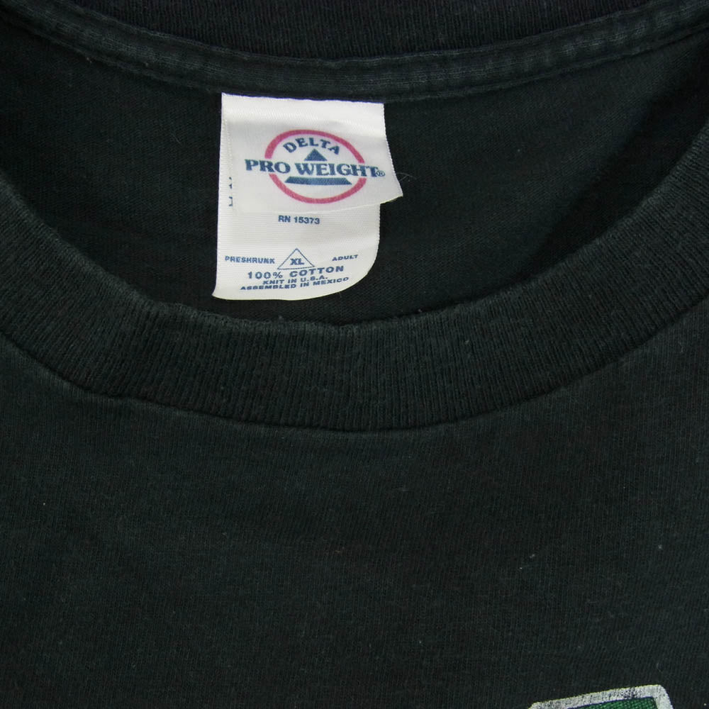 デルタ ヴィンテージ 00s USA製 2PAC プリント 半袖 Tシャツ ブラック系 XL【中古】
