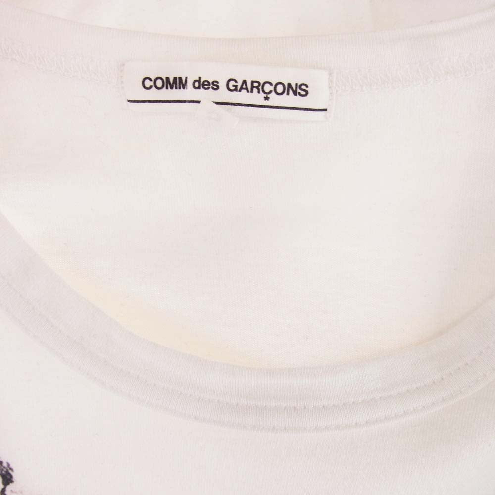 CHROME HEARTS クロムハーツ（原本無） OT-T020 クリスマス限定 COMME des GARCONS コムデギャルソン クラシックリンク ファンシー ローラー チェーン 半袖 Tシャツ ホワイト系 S【中古】