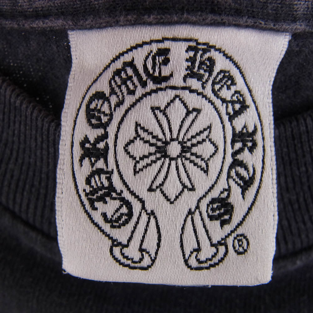 CHROME HEARTS クロムハーツ（原本無） OLD CH L S 1 STAFF ホースシュー バックプリント 長袖 Tシャツ ブラック系 サイズ不明【中古】