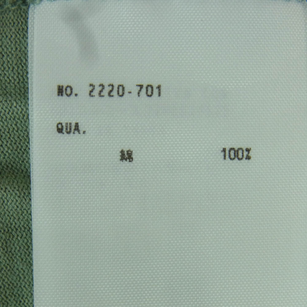 LAD MUSICIAN ラッドミュージシャン 2220-701 カットソー Tシャツ 半袖 コットン 日本製 グリーン系 42【中古】