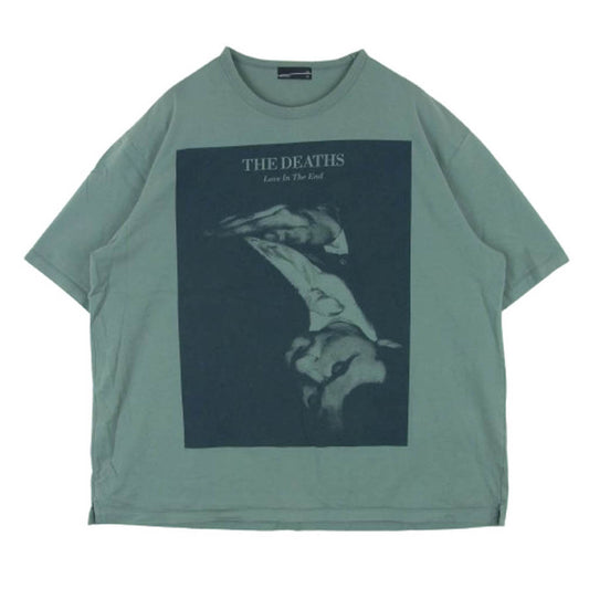 LAD MUSICIAN ラッドミュージシャン グラフィック プリント Tシャツ 半袖 コットン 日本製 グレー系 44【中古】