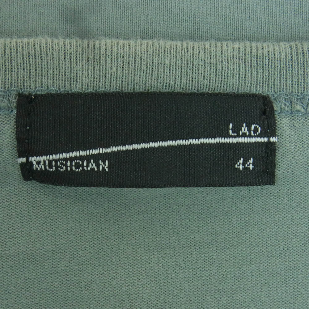 LAD MUSICIAN ラッドミュージシャン グラフィック プリント Tシャツ 半袖 コットン 日本製 グレー系 44【中古】