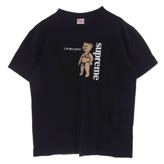 Supreme シュプリーム 21SS Not Sorry Tee ノット ソーリー プリント Tシャツ 半袖 ブラック系 M【中古】