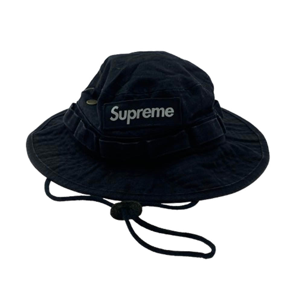Supreme シュプリーム 24SS Washed Canvas Boonie ウォッシュド キャンバス ブーニー ハット ブラック系【中古】