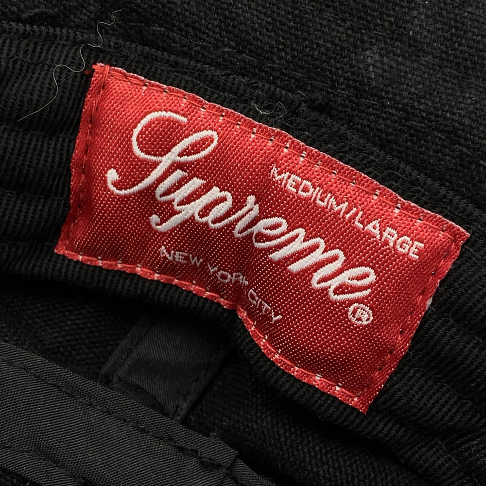 Supreme シュプリーム 24SS Washed Canvas Boonie ウォッシュド キャンバス ブーニー ハット ブラック系【中古】