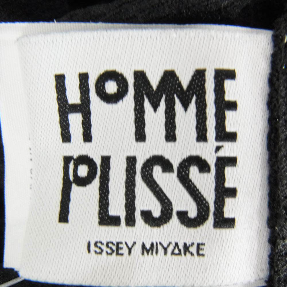 ISSEY MIYAKE イッセイミヤケ HP33JM107 HOMME PLISSE MONTHLY COLOR オムプリッセ オープンカラー プリーツ 長袖 プルオーバーシャツ ブラック系 2【中古】