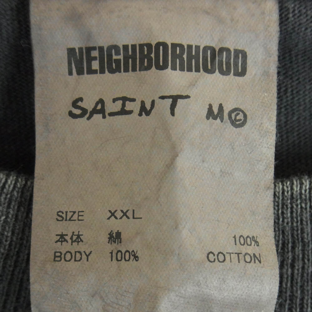 SAINT MICHAEL セントマイケル 25SS SM-HR8-0000-C68 NEIGHBORHOOD STHD. SS TEE PRAY ネイバーフッド カットソー 半袖 Tシャツ グレー系 XXL【中古】