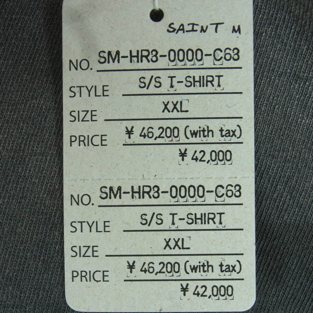 SAINT MICHAEL セントマイケル 25SS SM-HR8-0000-C68 NEIGHBORHOOD STHD. SS TEE PRAY ネイバーフッド カットソー 半袖 Tシャツ グレー系 XXL【中古】