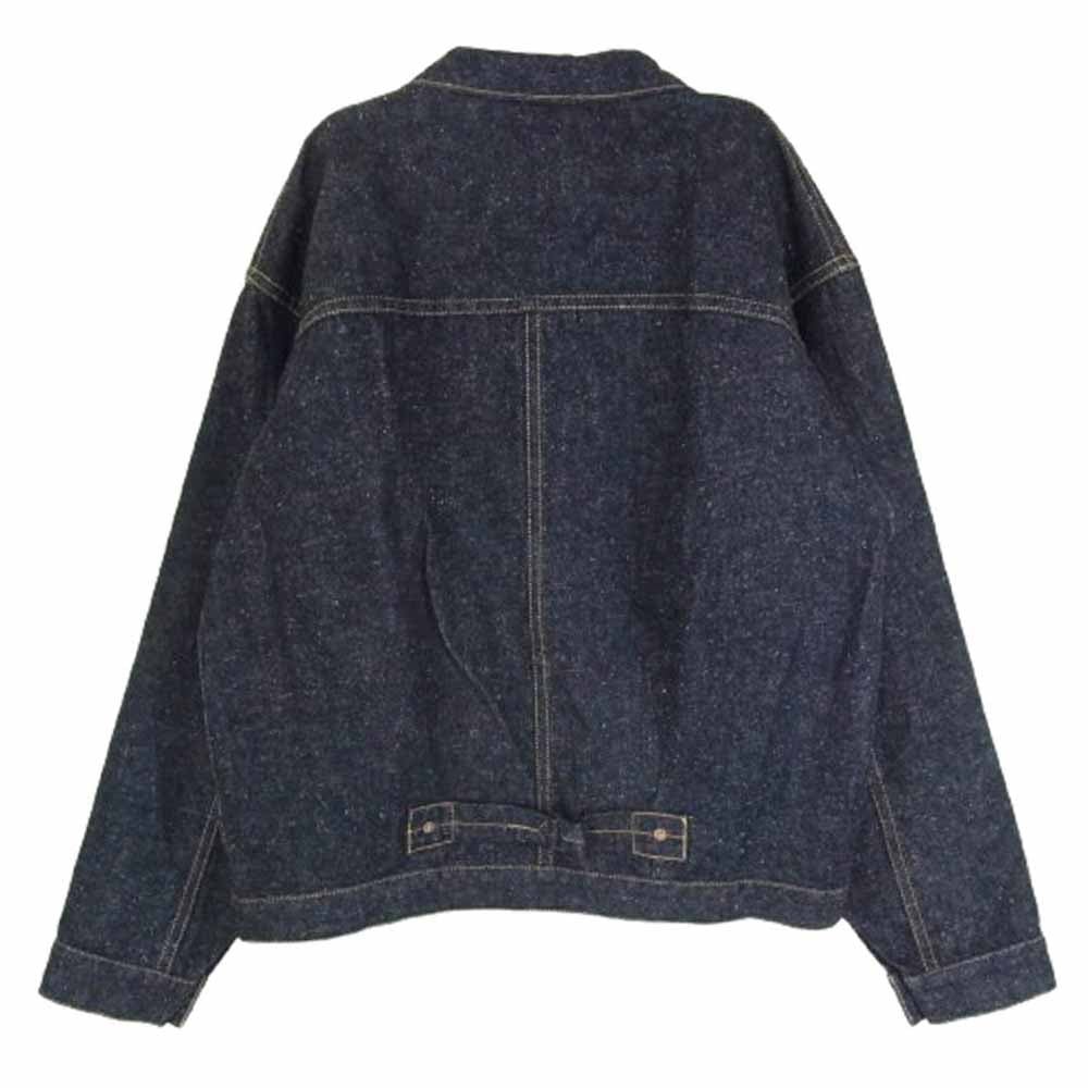 New Manual ニューマニュアル JK-YY-0001 #001 T BACK DENIM JACKET ティー バック デニム ジャケット インディゴブルー系 FREE【中古】