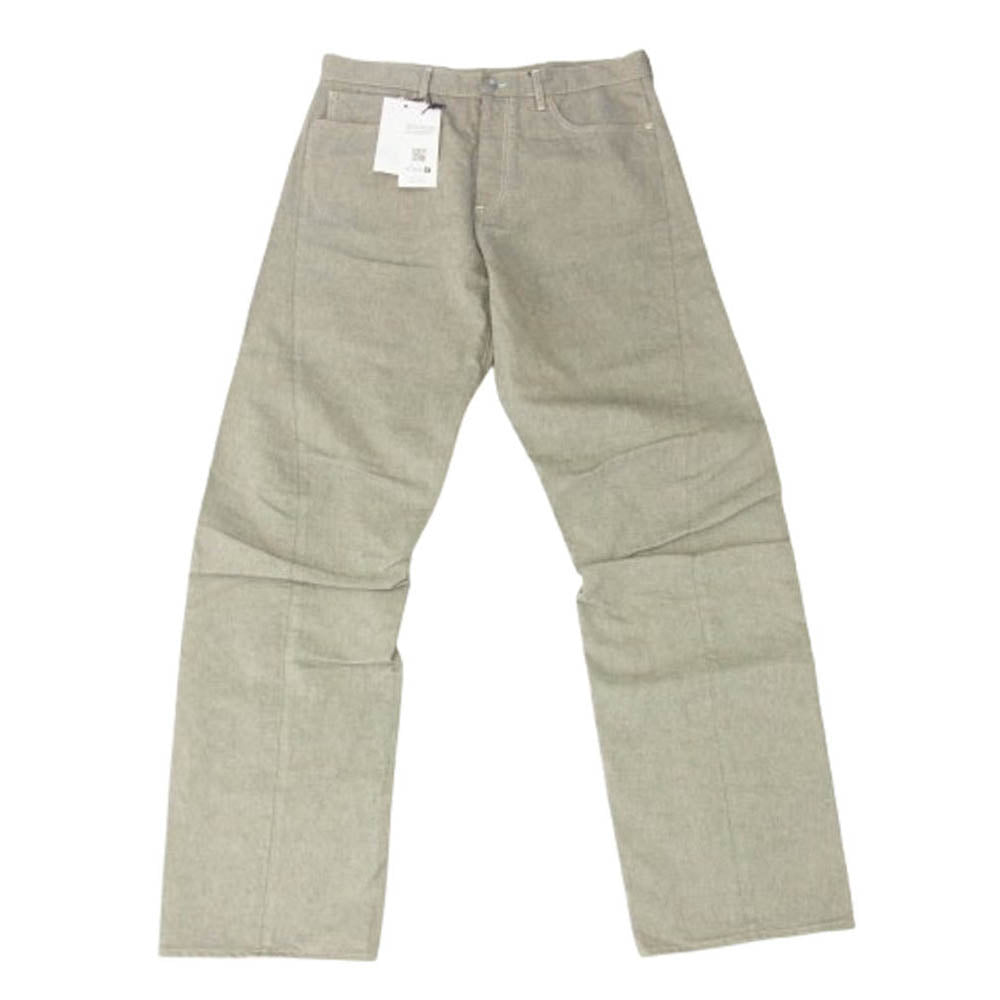 MAISON MARGIELA メゾンマルジェラ 24SS S67LA0036 M30004 国内正規品 PANTS 5 POCKETS 4ステッチ 四つタグ 5ポケット ワイド デニム パンツ グレー系 33【中古】
