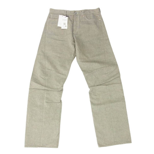 MAISON MARGIELA メゾンマルジェラ 24SS S67LA0036 M30004 国内正規品 PANTS 5 POCKETS 4ステッチ 四つタグ 5ポケット ワイド デニム パンツ グレー系 33【中古】
