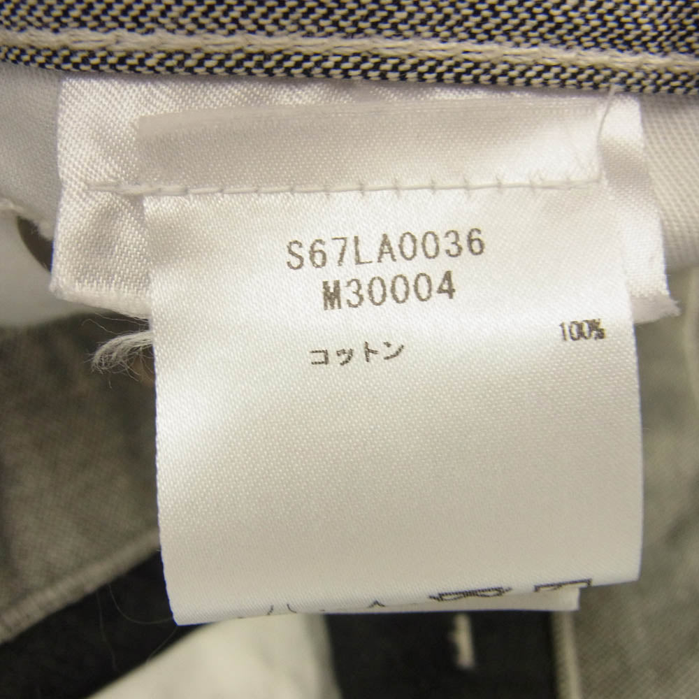 MAISON MARGIELA メゾンマルジェラ 24SS S67LA0036 M30004 国内正規品 PANTS 5 POCKETS 4ステッチ 四つタグ 5ポケット ワイド デニム パンツ グレー系 33【中古】