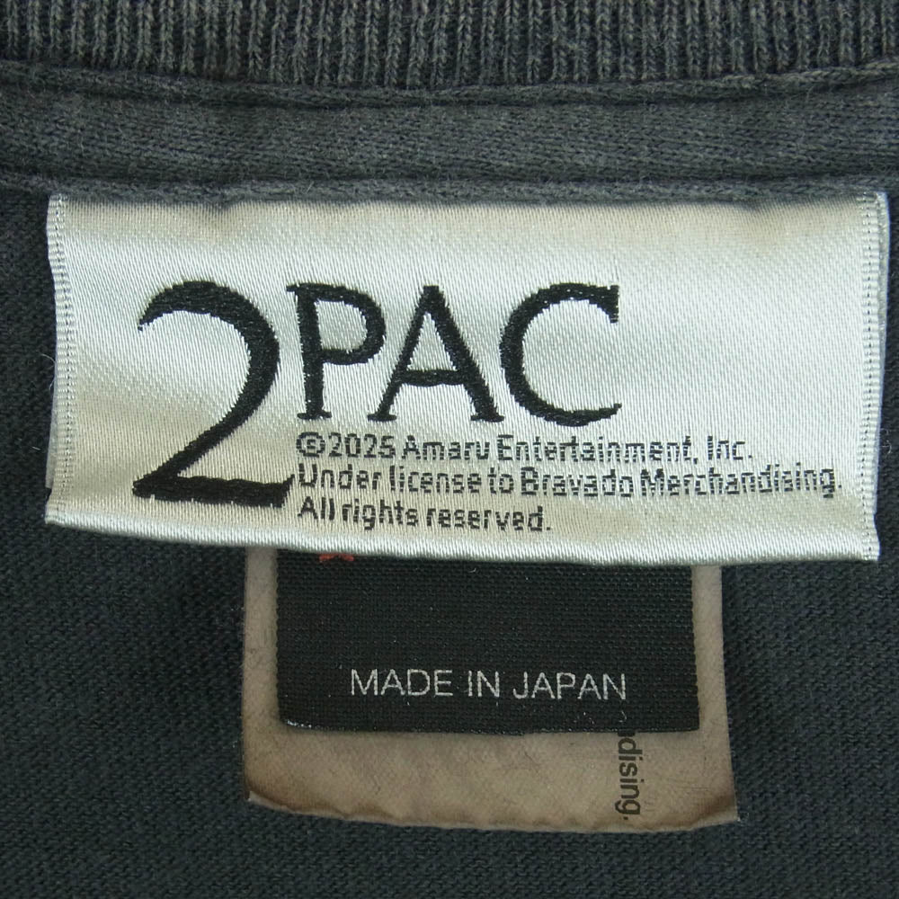 SAINT MICHAEL セントマイケル 25SS SM-HR8-0000-C14 2PAC 2PC SS TEE トゥパック プリント 半袖 Tシャツ グレー系 XXL【中古】