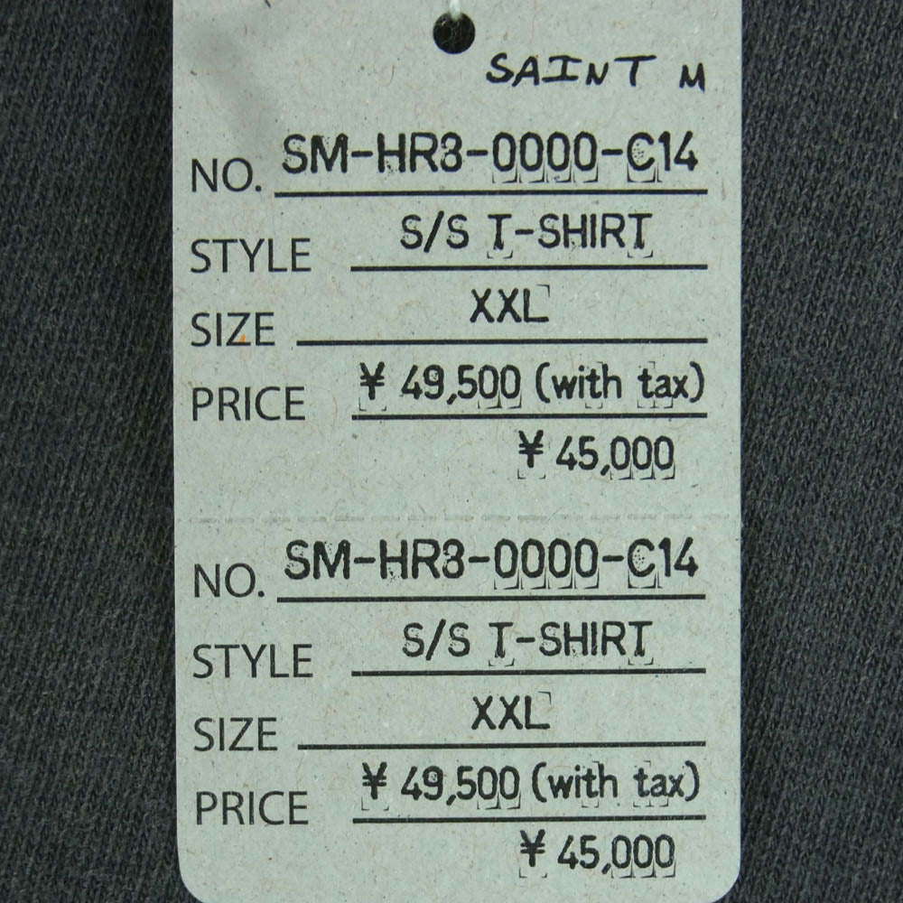 SAINT MICHAEL セントマイケル 25SS SM-HR8-0000-C14 2PAC 2PC SS TEE トゥパック プリント 半袖 Tシャツ グレー系 XXL【中古】