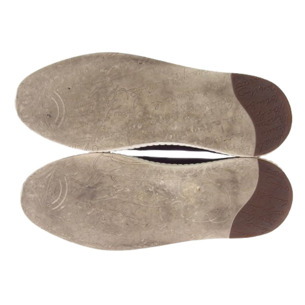 Berluti ベルルッティ プレイタイム カリグラフィー レザー スリッポン ローカット スニーカー ブラウン系 8.5【中古】