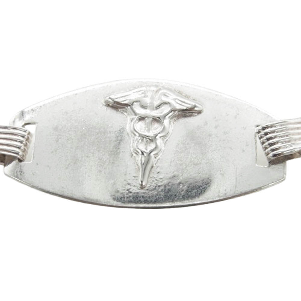 ヴィンテージ US ARMY 米軍 MEDICAL 医療 ID ブレスレット シルバー系【中古】