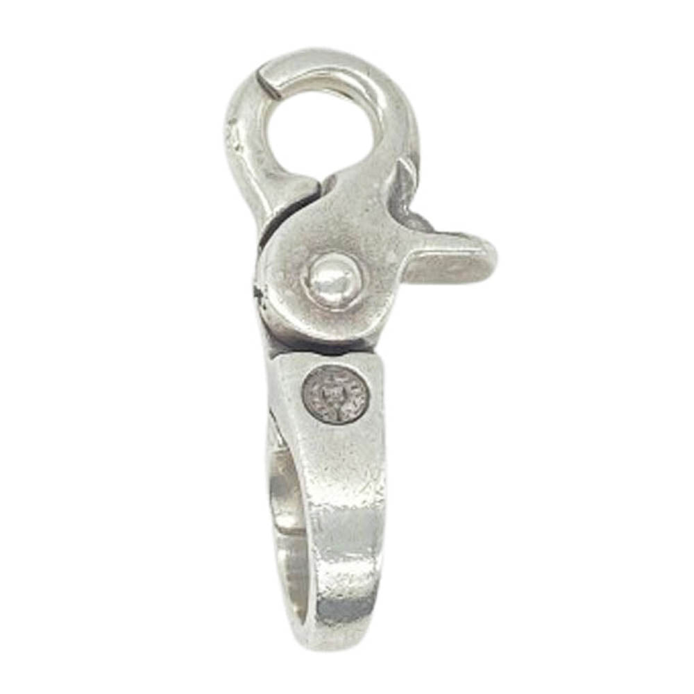 CHROME HEARTS クロムハーツ（原本有） QUICK CLIP CROSS BALL クイッククリップ クロスボール シルバークリップ シルバー系【中古】