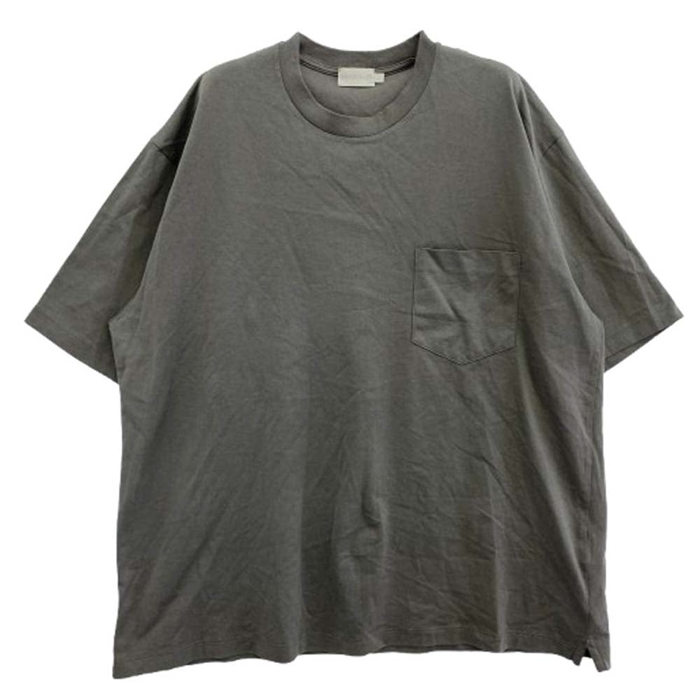 ハンドバーク ポケット付き 半袖 Tシャツ グレー系 S【中古】