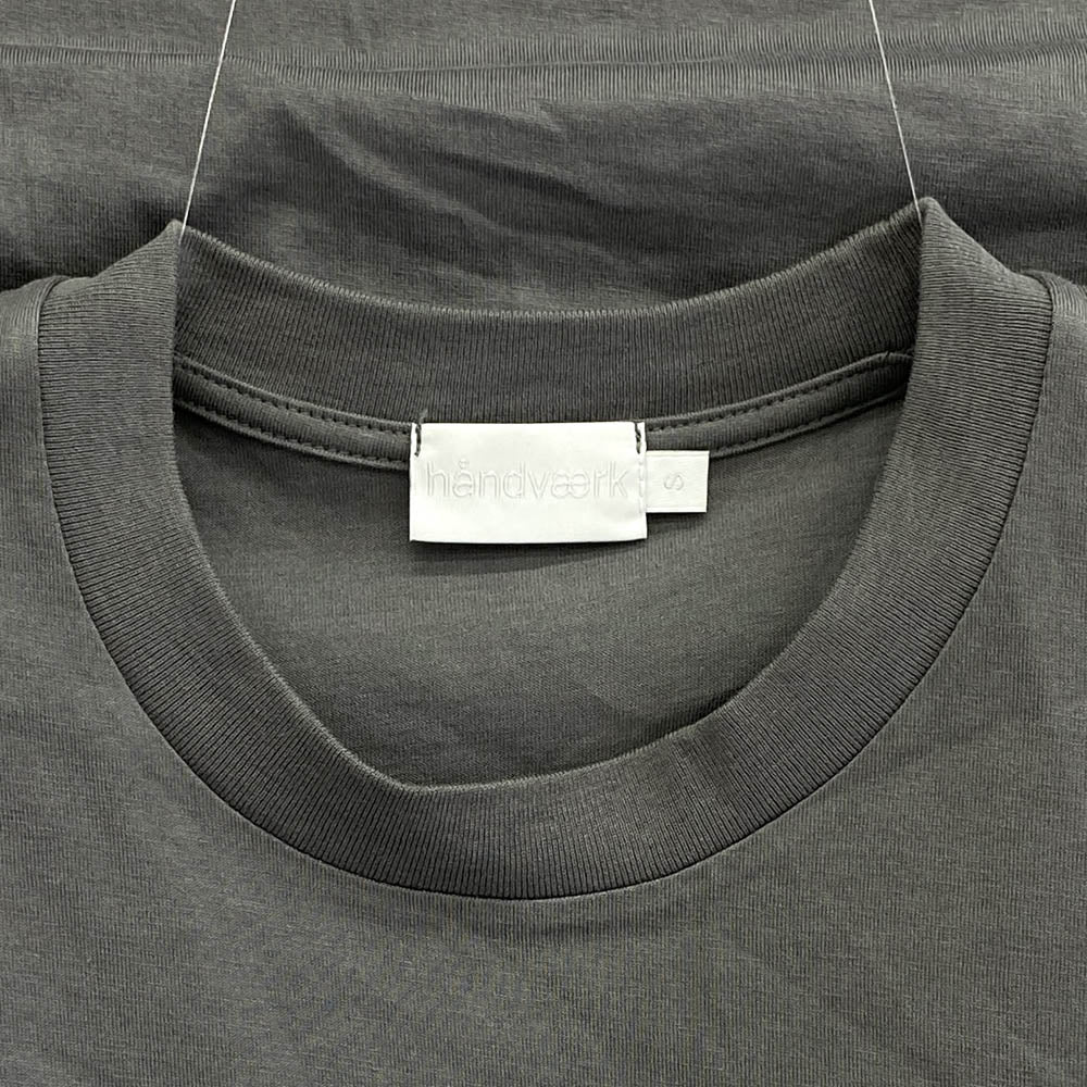 ハンドバーク ポケット付き 半袖 Tシャツ グレー系 S【中古】