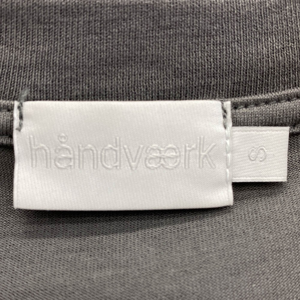 ハンドバーク ポケット付き 半袖 Tシャツ グレー系 S【中古】