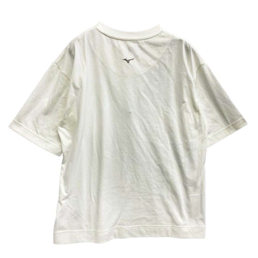 MARGARET HOWELL マーガレットハウエル 579-4154009 MIZUNO ミズノ COTTON POLYESTER JERSEY コットンポリエステル 半袖 Tシャツ ホワイト系 M【中古】