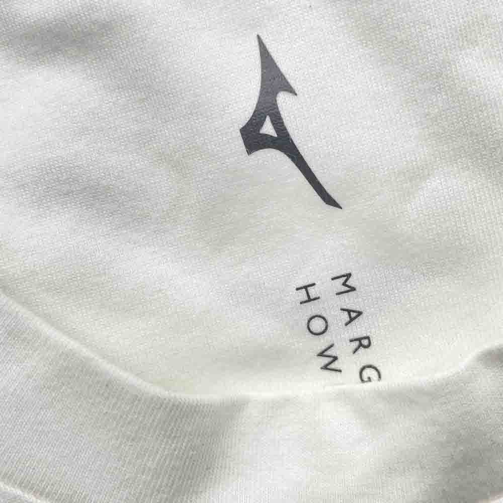 MARGARET HOWELL マーガレットハウエル 579-4154009 MIZUNO ミズノ COTTON POLYESTER JERSEY コットンポリエステル 半袖 Tシャツ ホワイト系 M【中古】