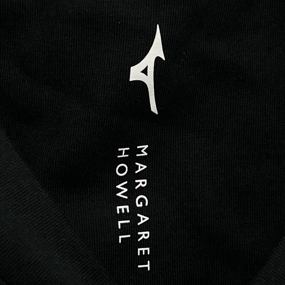 MARGARET HOWELL マーガレットハウエル 579-4154008 MIZUNO ミズノ COTTON POLYESTER JERSEY コットンポリエステル ノースリーブ ジャージー Tシャツ ブラック系 L【極上美品】【中古】