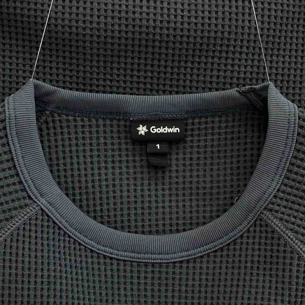 Goldwin ゴールドウィン GM44106 ワッフル ライト サーマル Tシャツ 長袖 カットソー グレー グレー系 S【新古品】【未使用】【中古】