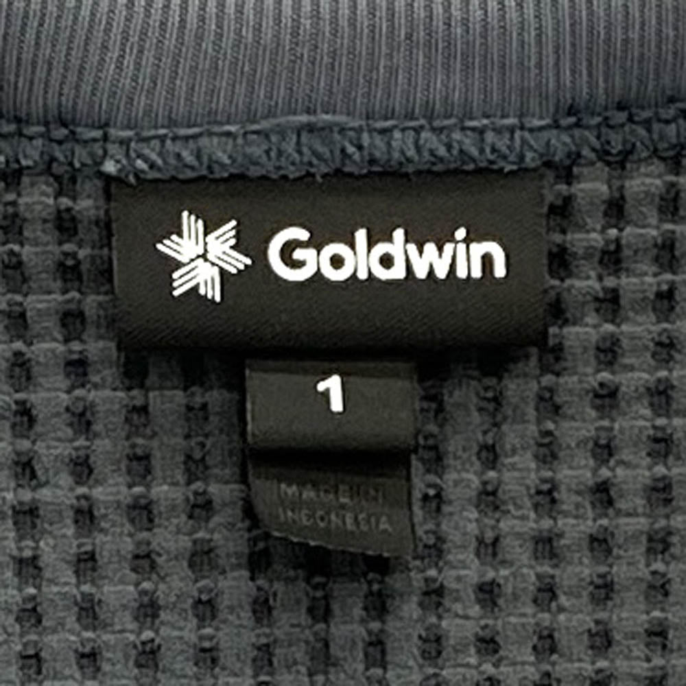 Goldwin ゴールドウィン GM44106 ワッフル ライト サーマル Tシャツ 長袖 カットソー グレー グレー系 S【新古品】【未使用】【中古】