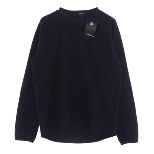 Goldwin ゴールドウィン GM44106 ワッフル ライト サーマル Tシャツ 長袖 カットソー ブラック ブラック系 S【新古品】【未使用】【中古】