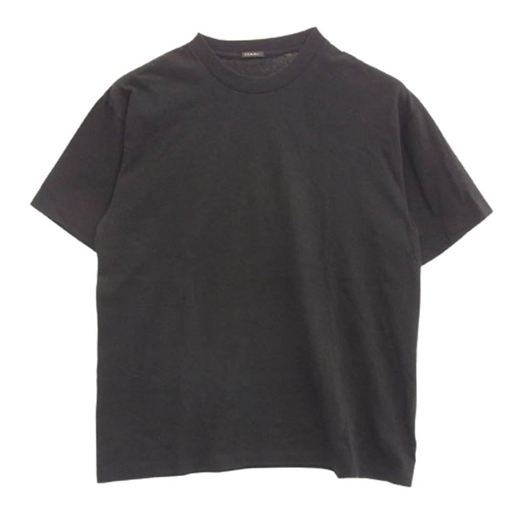 COMOLI コモリ 24SS Z01-05010 コットンジャージ 半袖 Tシャツ ブラック系 2【極上美品】【中古】