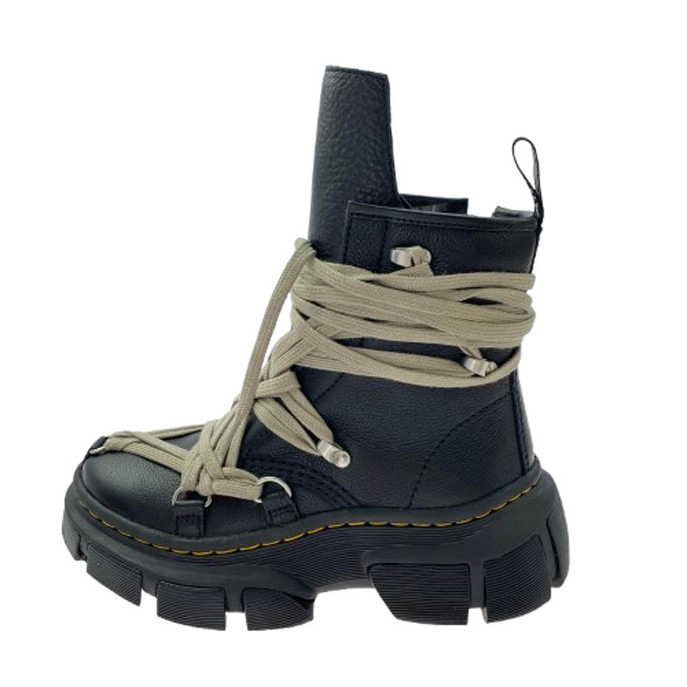 Rick Owens リックオウエンス DW01D7809 DMXL MEGA LACE BOOT メガレース レザー ブーツ ブラック系 4(EU37)【新古品】【未使用】【中古】
