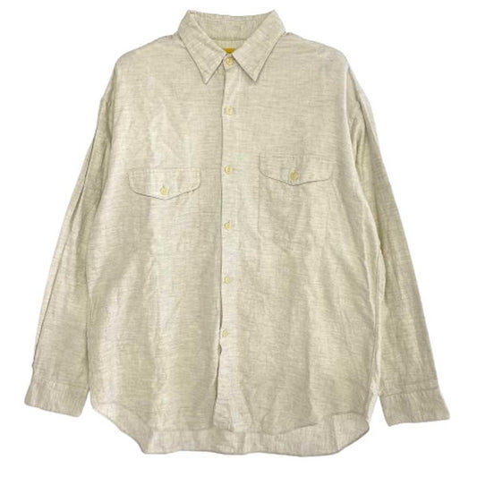 SEVEN BY SEVEN セブンバイセブン 800-9250024 モールスキンタックシャツ ホワイト系 L【中古】