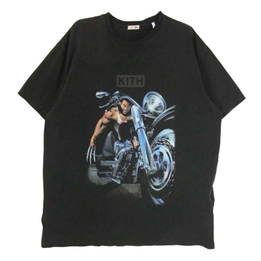KITH キス KHM031360 MARVEL X-MEN CHOPPER VINTAGE TEE マーベル エックスメン キス ヴィンテージ加工 半袖 Tシャツ ブラック系 L【中古】