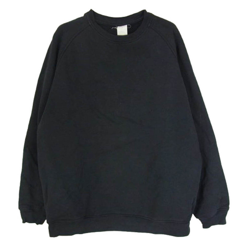 COMOLI コモリ X01-05002 コットン 吊裏毛 クルーネック トレーナー スウェット ネイビー系 4【中古】