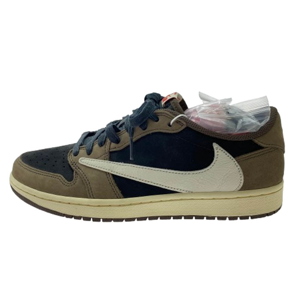NIKE AIR JORDAN ナイキ ジョーダン CQ4277-001 フェイクバスターズ鑑定済 Travis Scott Air Jordan 1 Low OG SP T Black Dark Mocha トラヴィススコット エア ジョーダン ロー ブラック ダーク モカ ブラック系 ダークブラウン系 27.0【新古品】【未使用】【中古】
